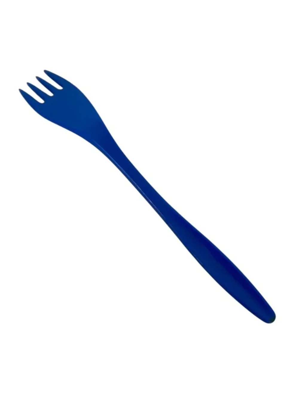 Hutzler Melamine 4-Tine Meat Fork Navy Blue Kitchen Utensil Made in Thailand